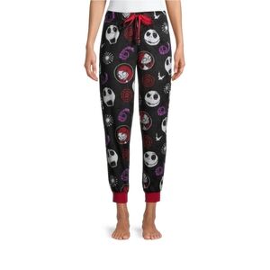 Nightmare Before Christmas Pajama Pants Size L Black and Red